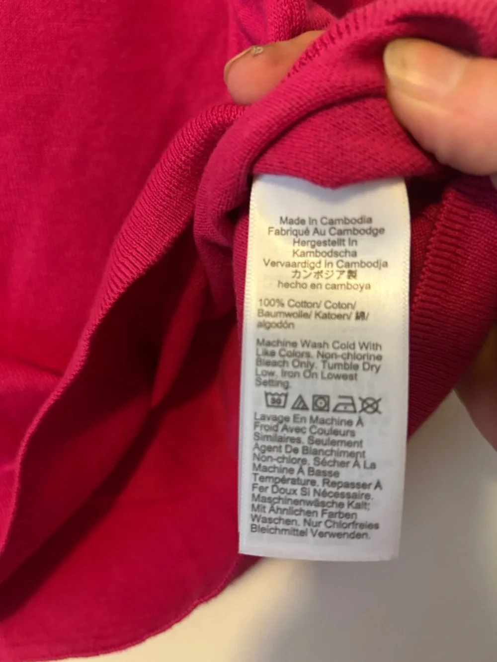 J. Crew Fuchsia Shell and  Button Cardigan Set, Size Medium